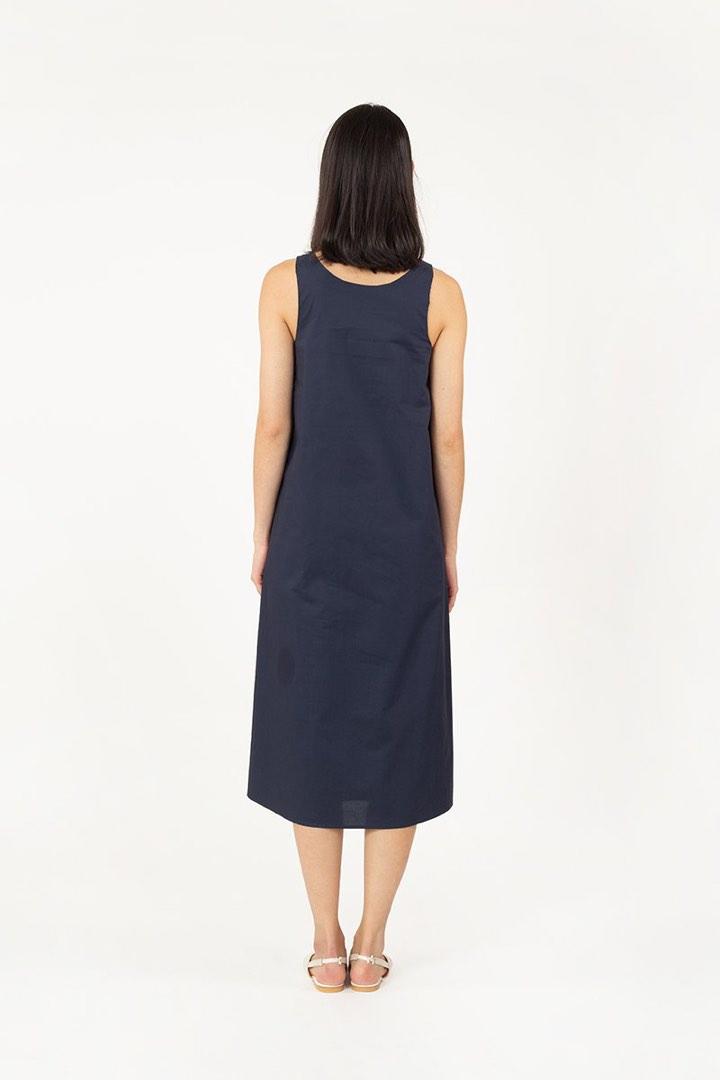 Gene dress in Navy, Women's Fashion, Dresses & Sets, Dresses on Carousell