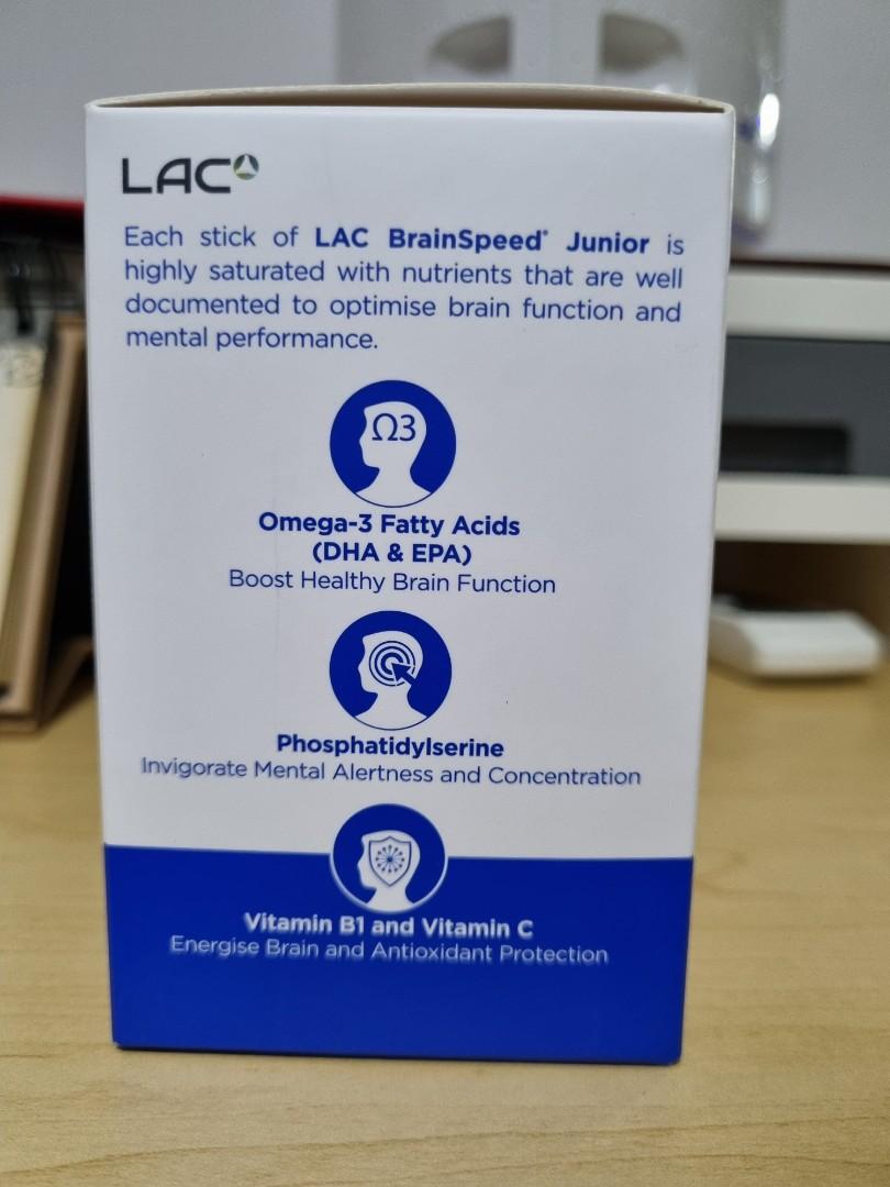 GNC LAC BrainSpeed Junior, Health & Nutrition, Health Supplements
