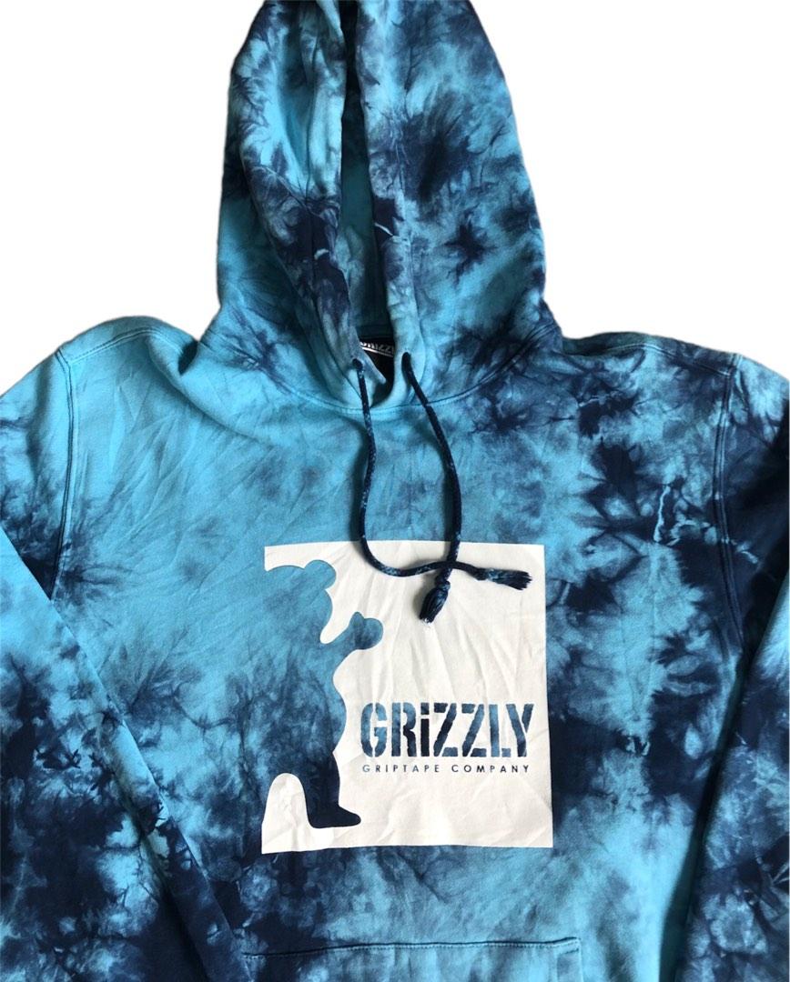 grizzly griptape tiedye hoodie skateboard Men s Fashion Tops Sets Hoodies on Carousell