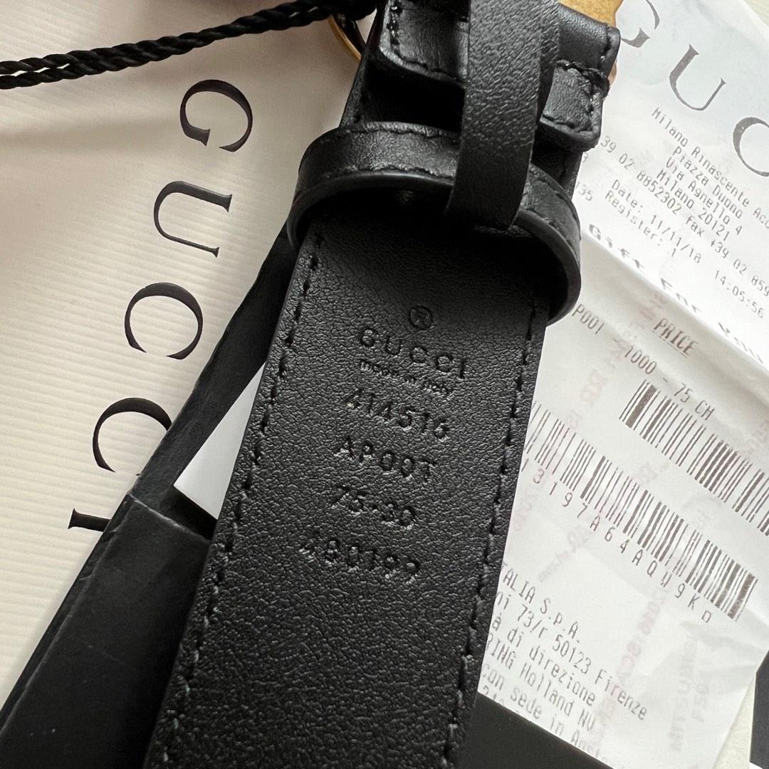 Gucci belt 75 cm sales