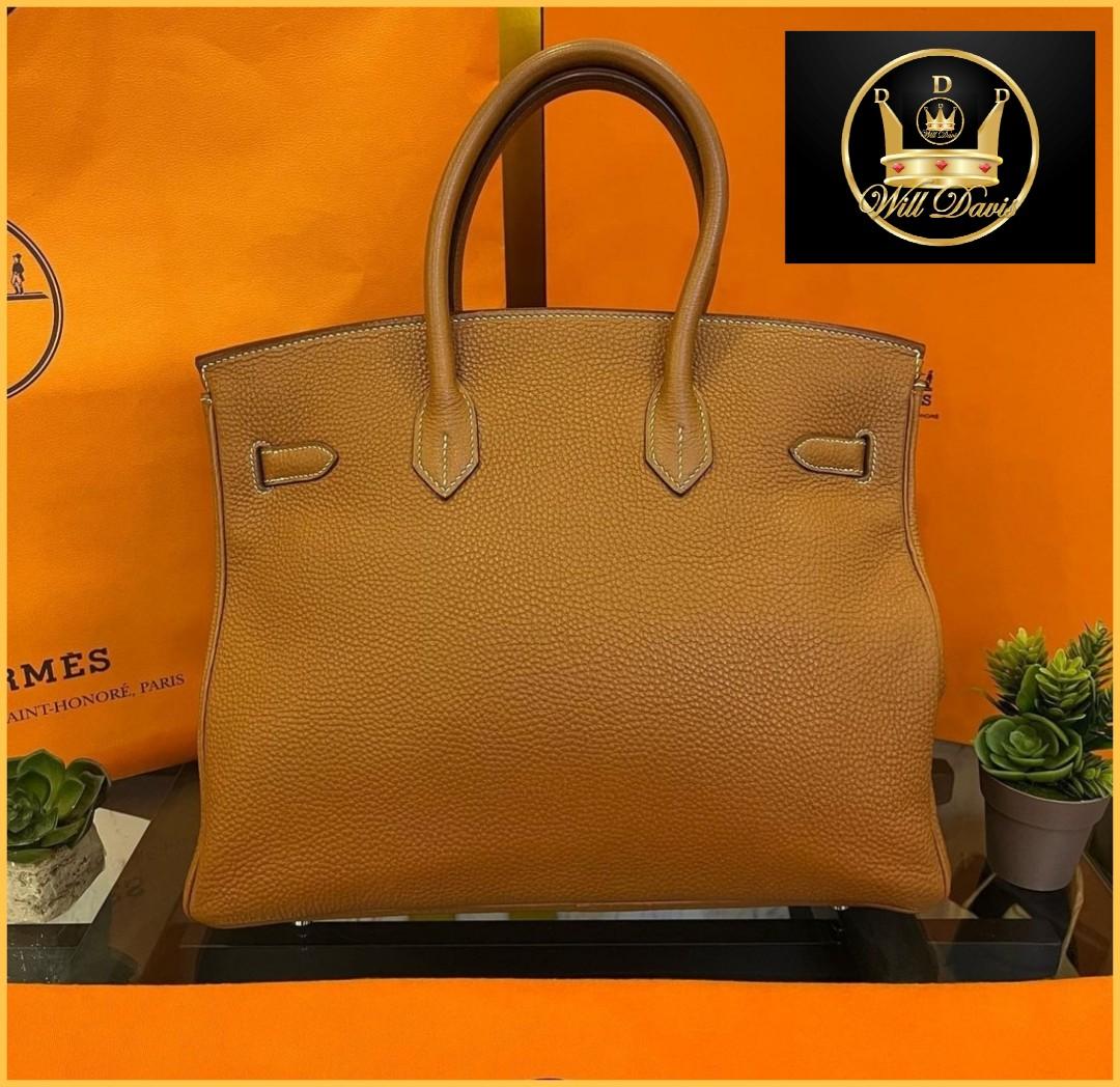 Hermes Sanguine Clemence Leather Atlas Bag with Palladium Hardware