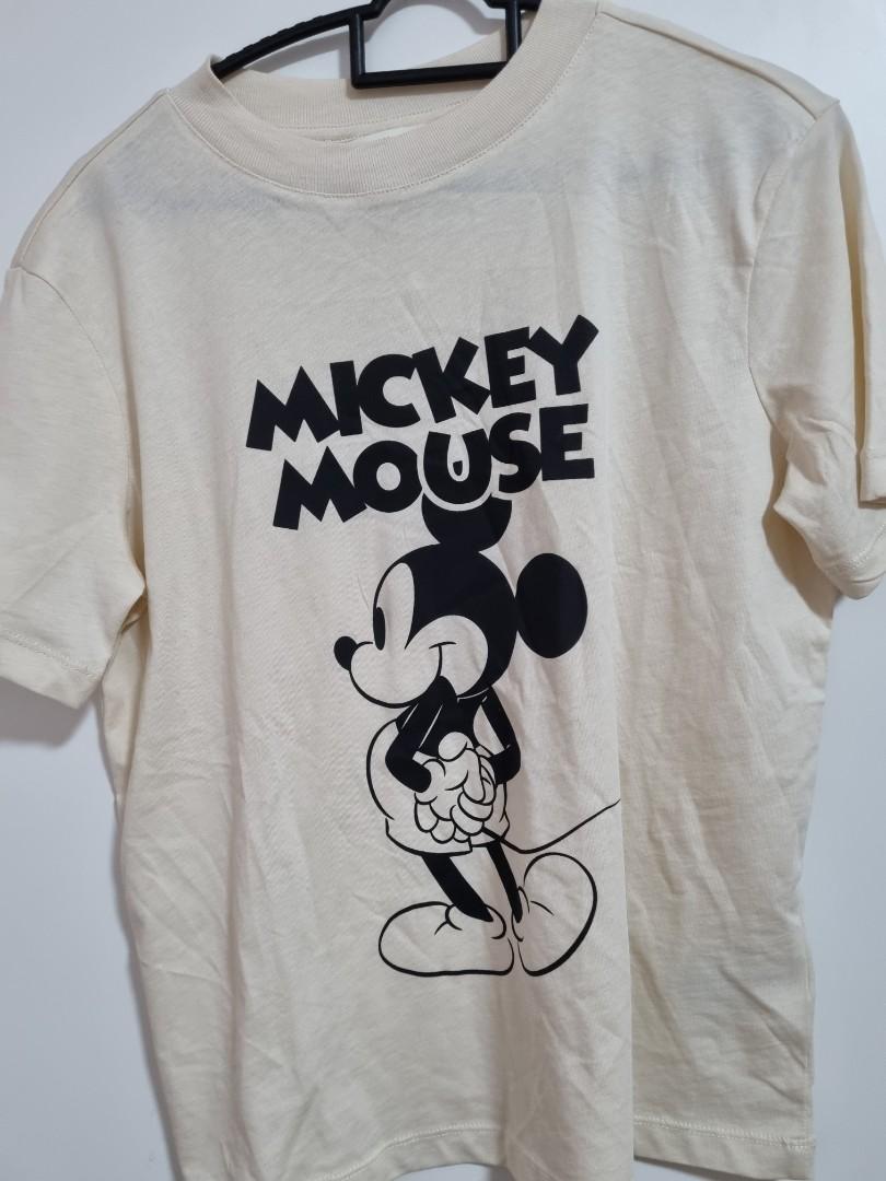 H&M Mickey Mouse shirt, Women's Fashion, Tops, Shirts on Carousell