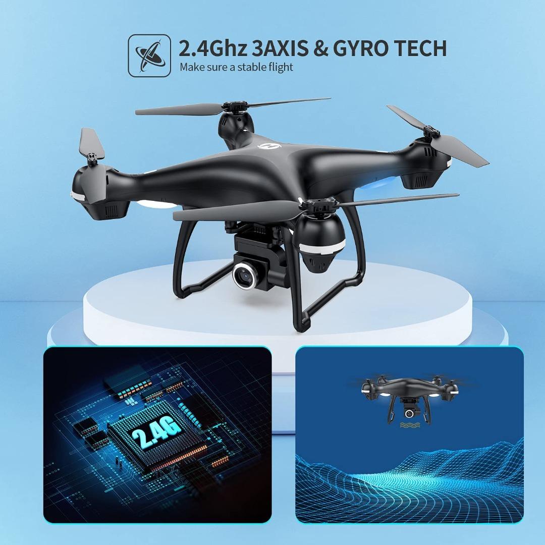 Holy Stone GPS FPV RC Drone HS100 with Live Video Camera and GPS for Return Home HD 720p WiFi Adjustable Wide Angle Quadcopter Follow Mode Altitude