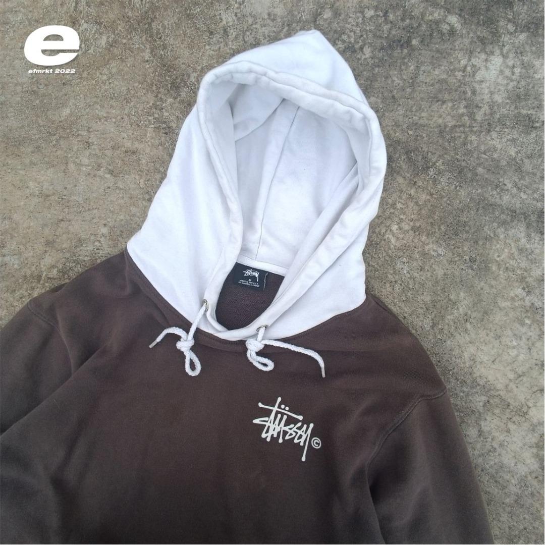 Stussy 2 tone hoodie top