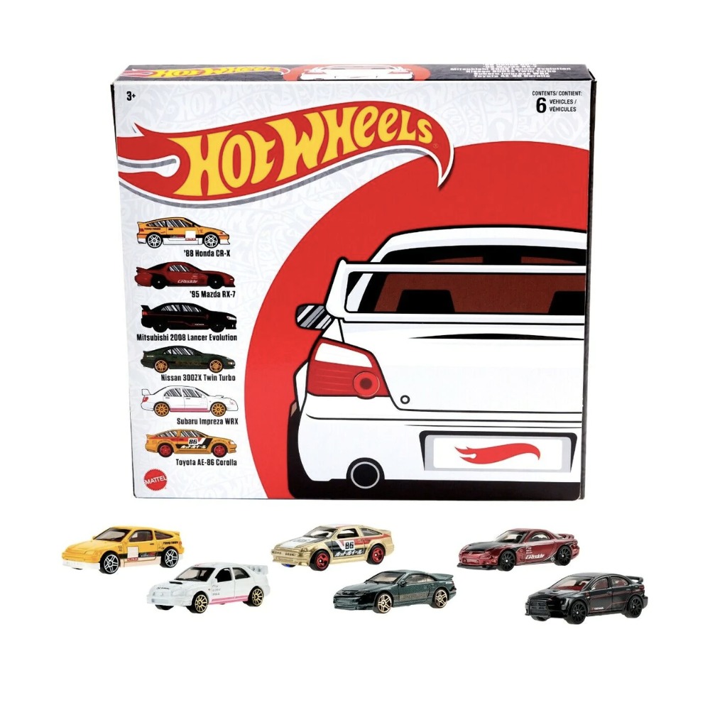 Hot Wheels 1/64 Scale Japanese Culture Theme MultiPack 6Car Set, Hobbies & Toys, Toys & Games