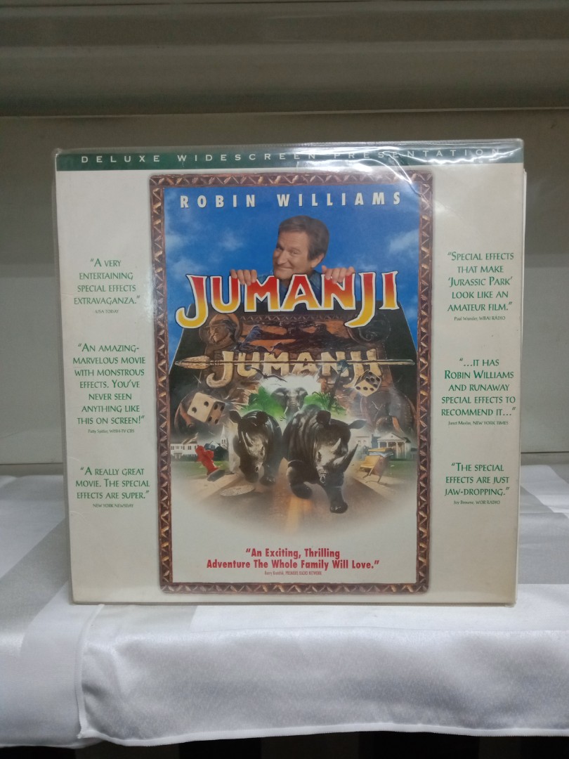 Jumanji laser disc movie, Hobbies & Toys, Music & Media, CDs & DVDs