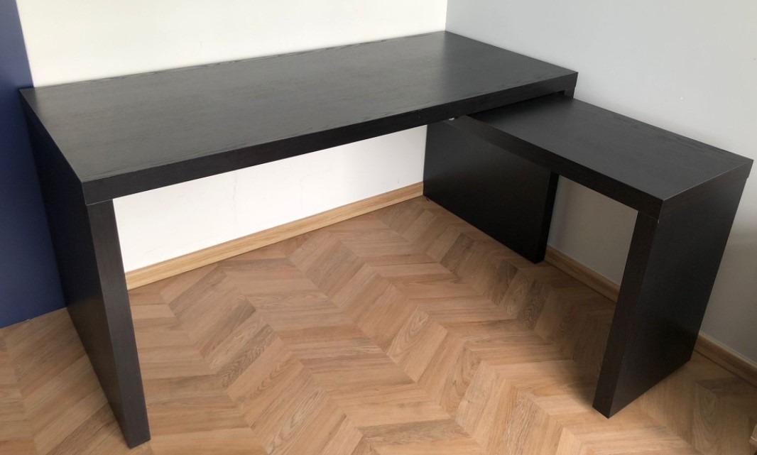 Ikea Malm desk with pullout panel, Furniture & Home Living, Furniture, Tables & Sets on Carousell