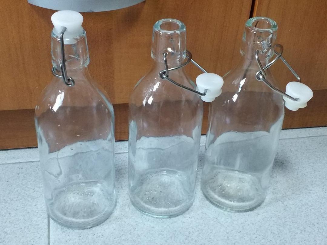 IKEA Swing Top Glass Bottles 500ml, Furniture &amp; Home Living ...
