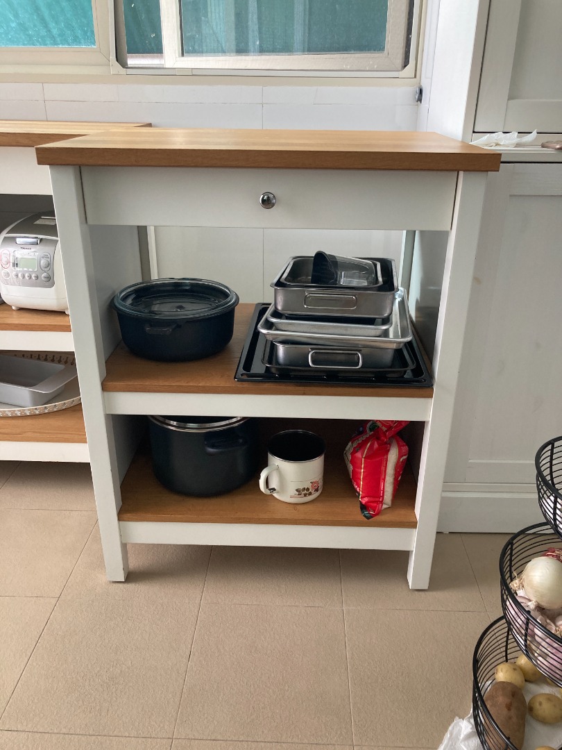 IKEA Tornviken Kitchen Island, Furniture & Home Living, Furniture, Shelves, & Racks on