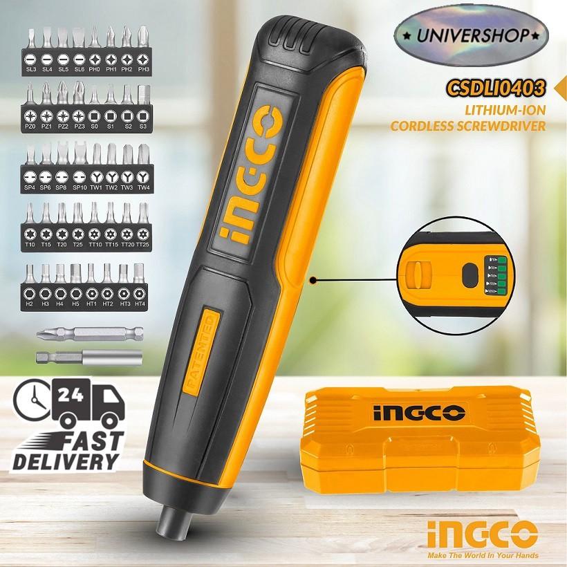INGCO 4V LI ION CORDLESS SCREWDRIVER CSDLI0403 Furniture Home
