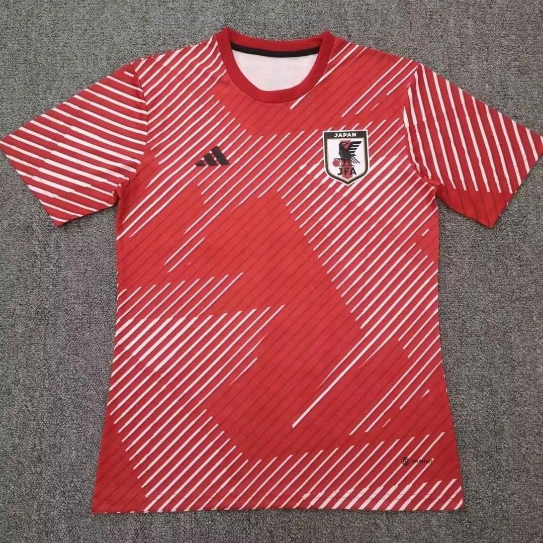 Japan Prematch Jersey 2022 Football Jersey Soccer Jersey tshirt, Men