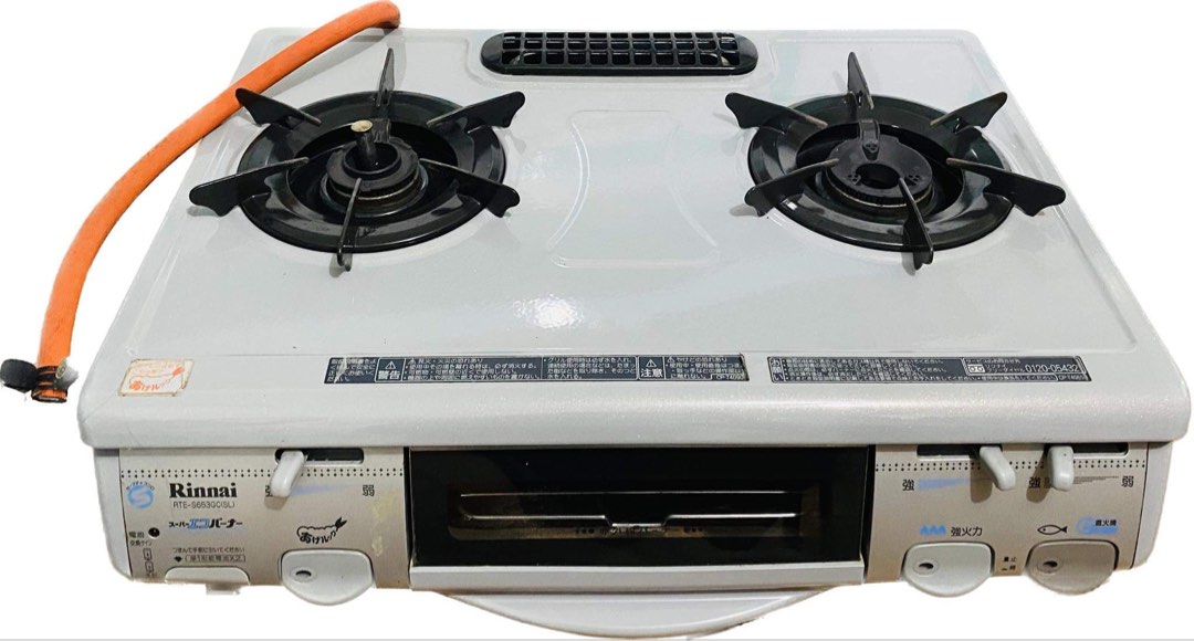 JAPAN Rinnai gas stove with griller, TV & Home Appliances, Kitchen