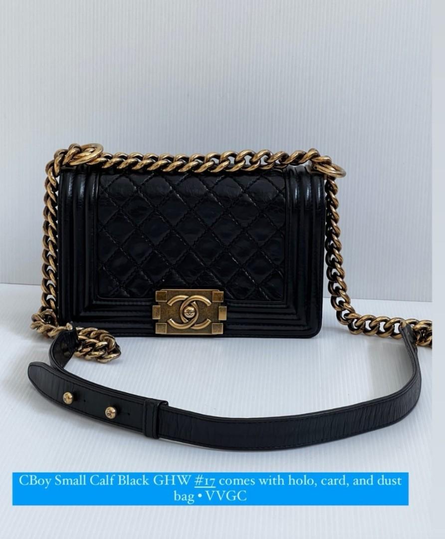 Jual Tas Chanel Boy Small Calf GHW Original Authentic Second Preloved Bekas Branded Bag