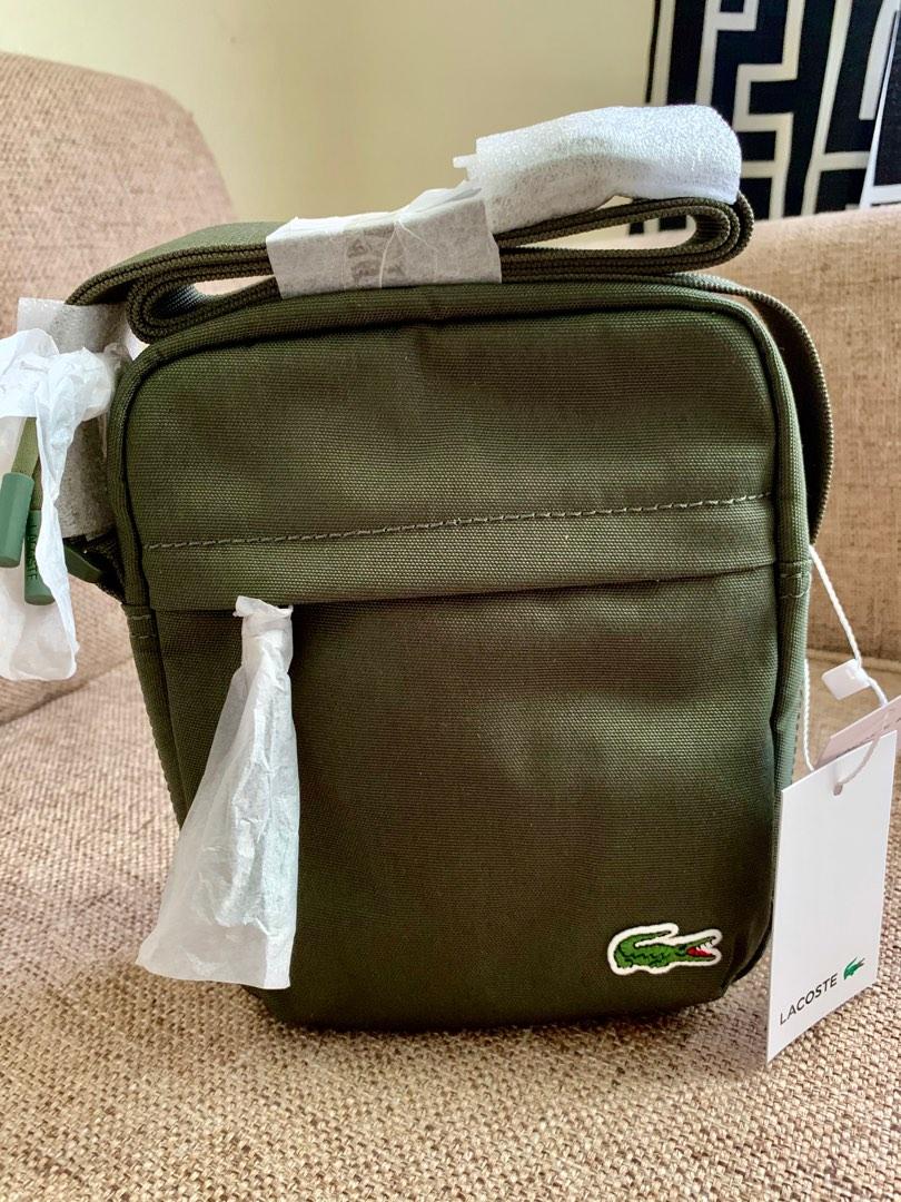 LACOSTE, Military green Men's Cross-body Bags