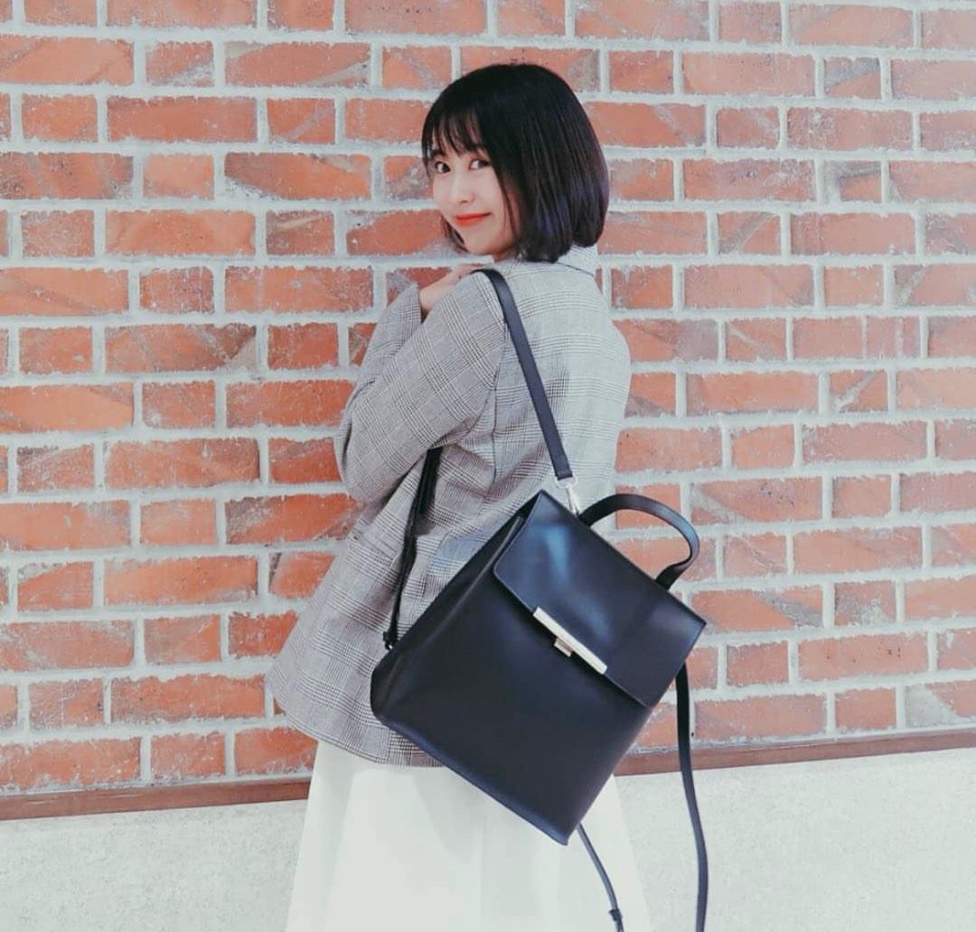 Lancaster Lily Backpack smooth cow leather black