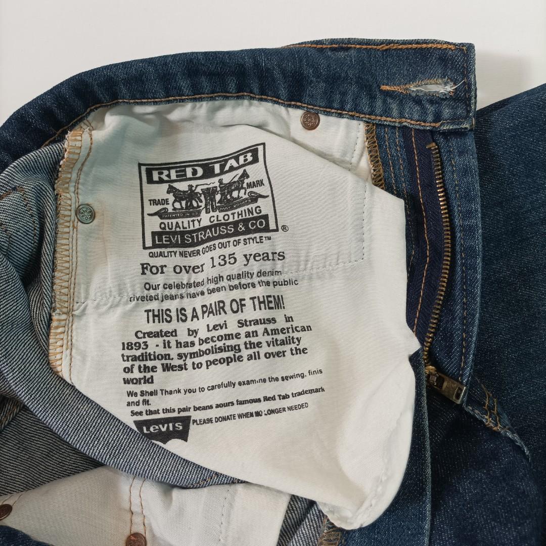 LEVI STRAUSS & CO. 505 RED TAB reguler jeans original second ...