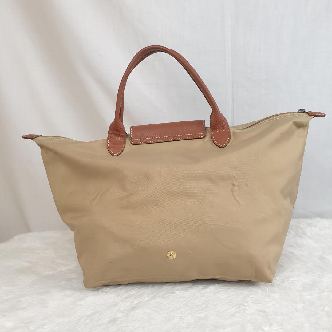 LongChamp Le Pliage Classic Short Handle Bekas Second Preloved Original Authentic Fesyen Wanita Tas Dompet di Carousell
