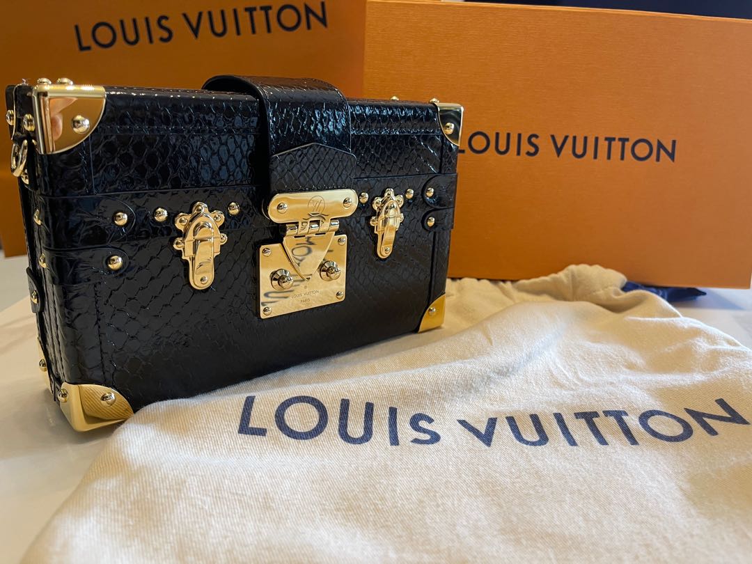 Louis Vuitton Petite Malle Black EPI, Luxury, Bags & Wallets on Carousell