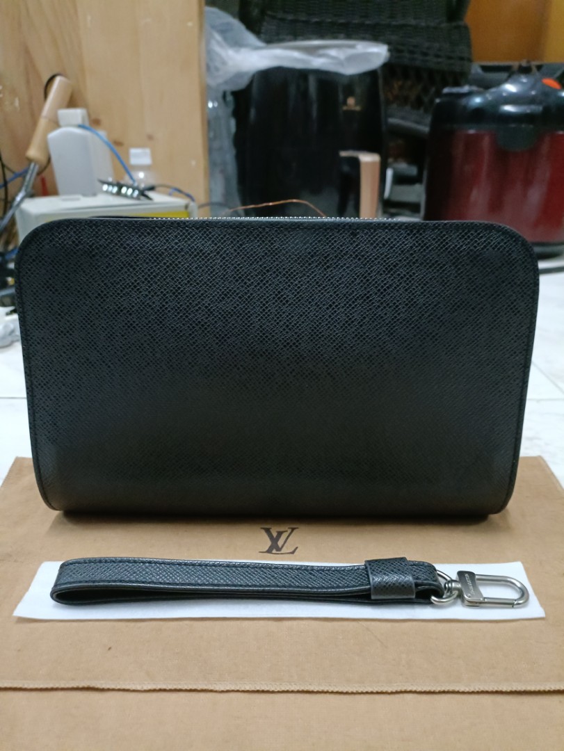 Louis Vuitton Taiga Pavel M31142 Men's Clutch Bag Ardoise