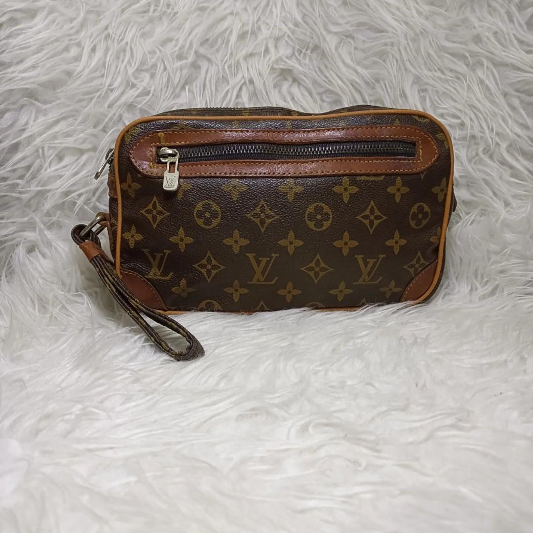 LOUIS VUITTON Monogram Marley Dragonne Second Bag Handbag Clutch