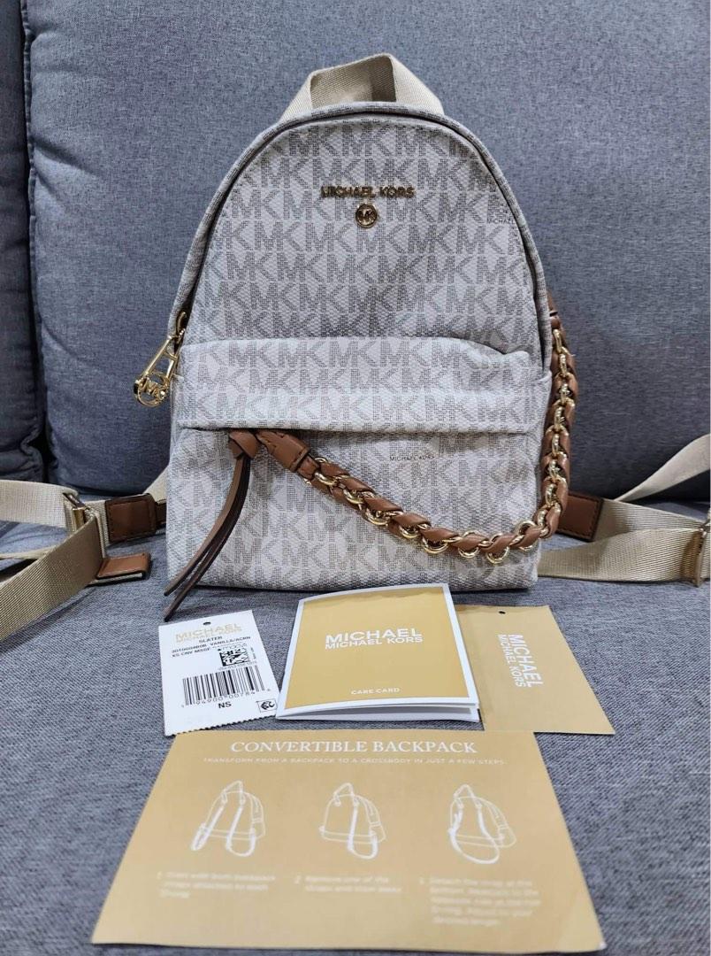 Michael Kors Slater Backpack XS, Luxury, Bags & Wallets on Carousell