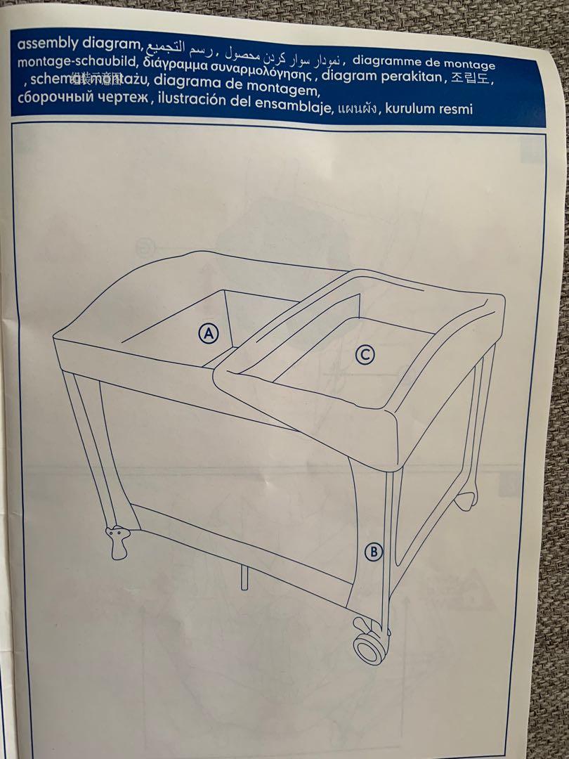 MotherCare Play Pen travel cot, Babies & Kids, Baby Nursery