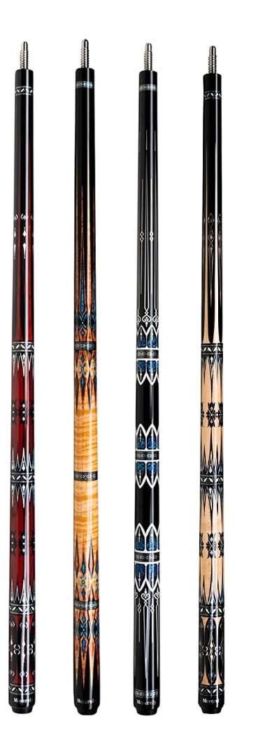 Moyerely Carbon Fiber Pool Cue,11.8mm/12.5mm Low Deflection