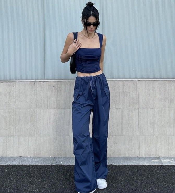 Blue Parachute Pants