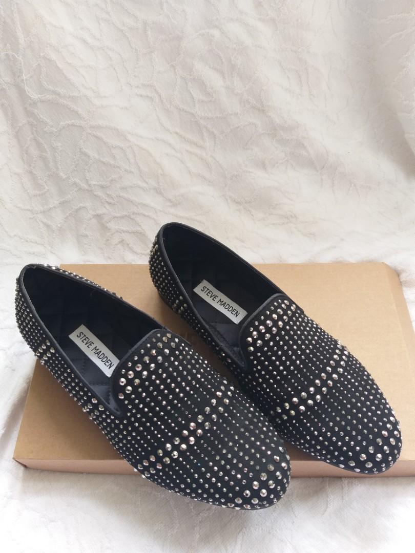 New Steve Madden Caviarr Rhinestone Loafer in Special Black Men s