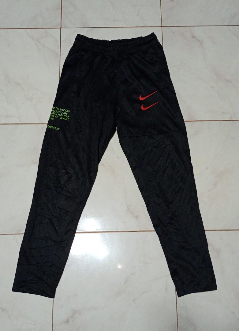 Red nike hotsell double swoosh joggers