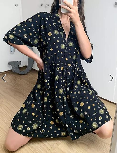 Noisy may polka dot sweatshirt dress best sale