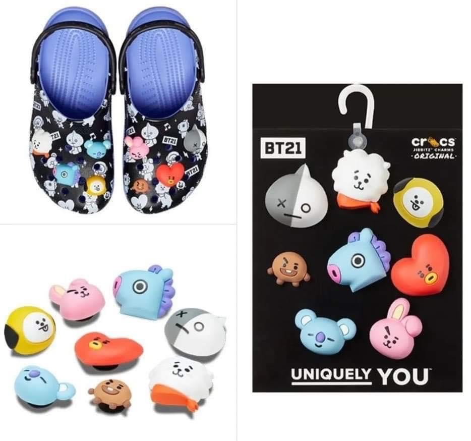 Official Crocs x BT21 clogs and jibbitz, Hobbies & Toys, Memorabilia & Collectibles, KWave on