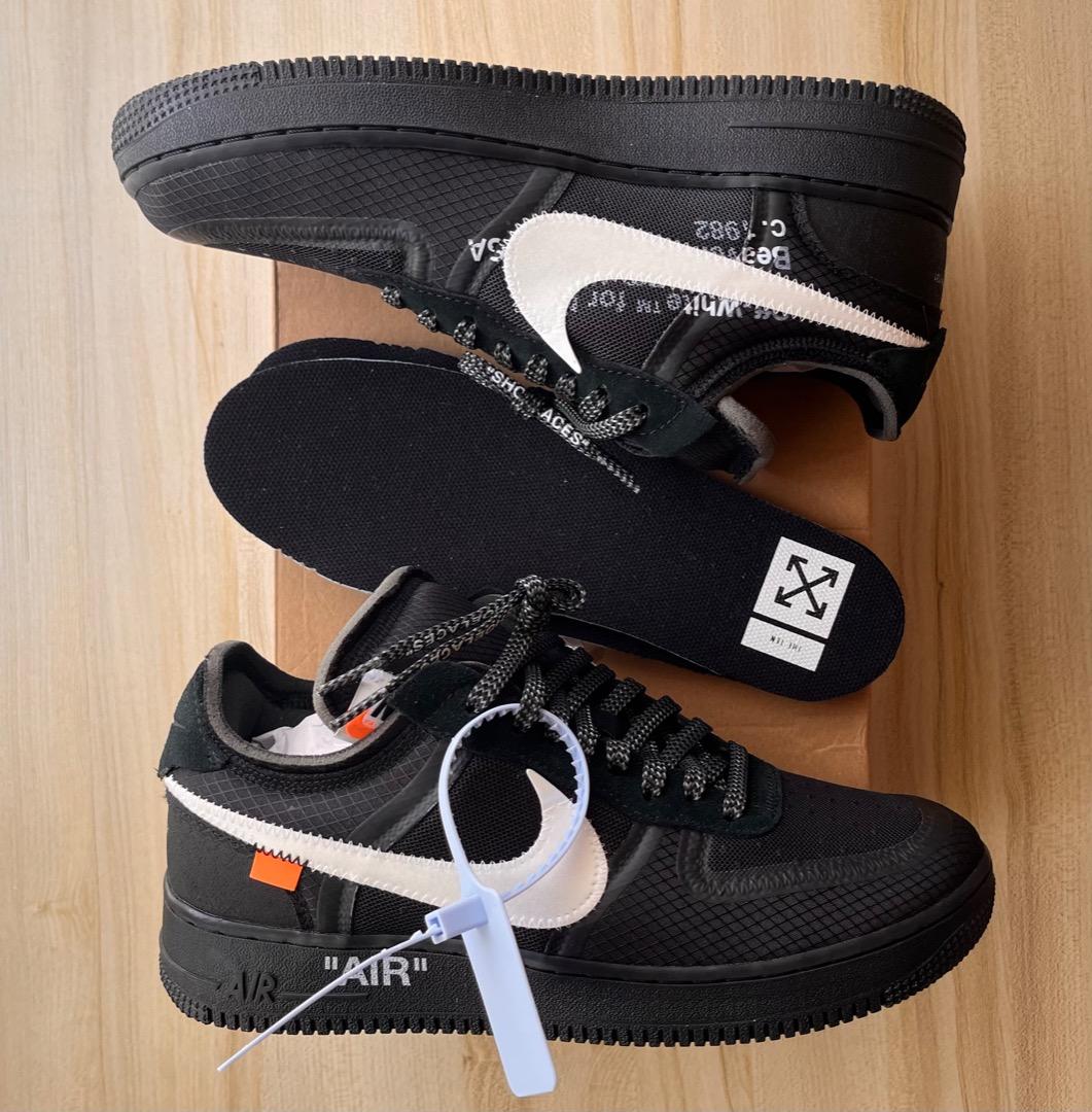 Off white af1 black cheap