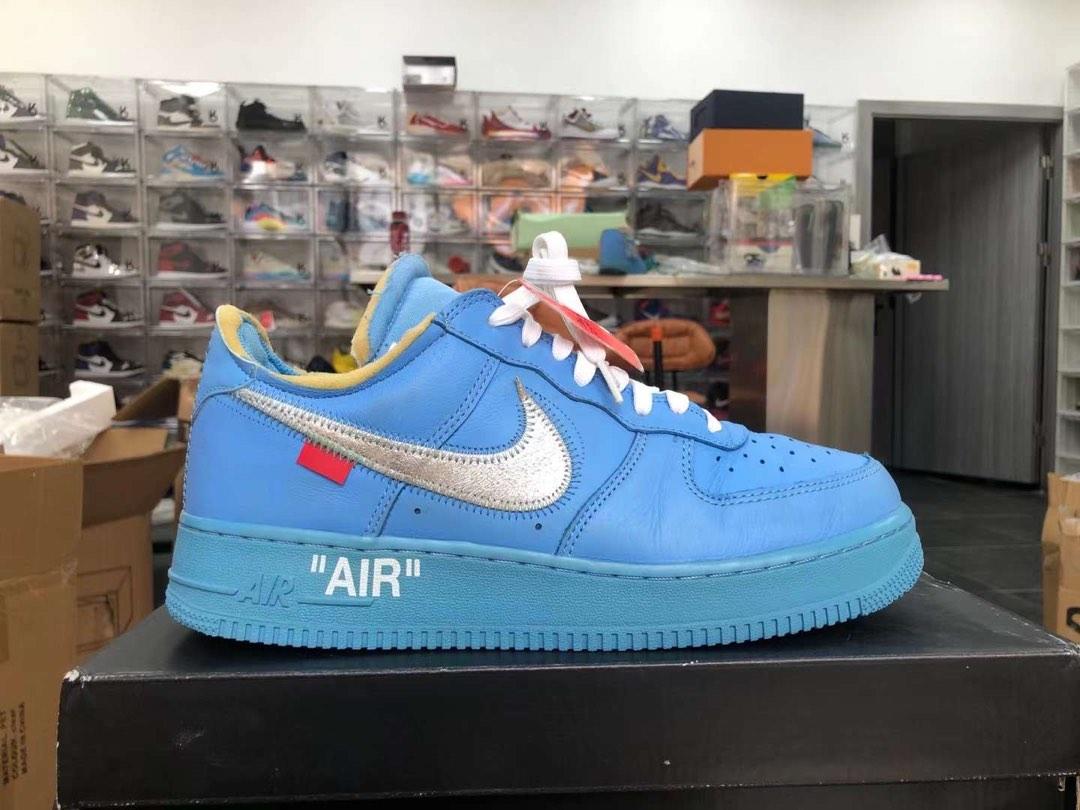 Blue off white nike shop