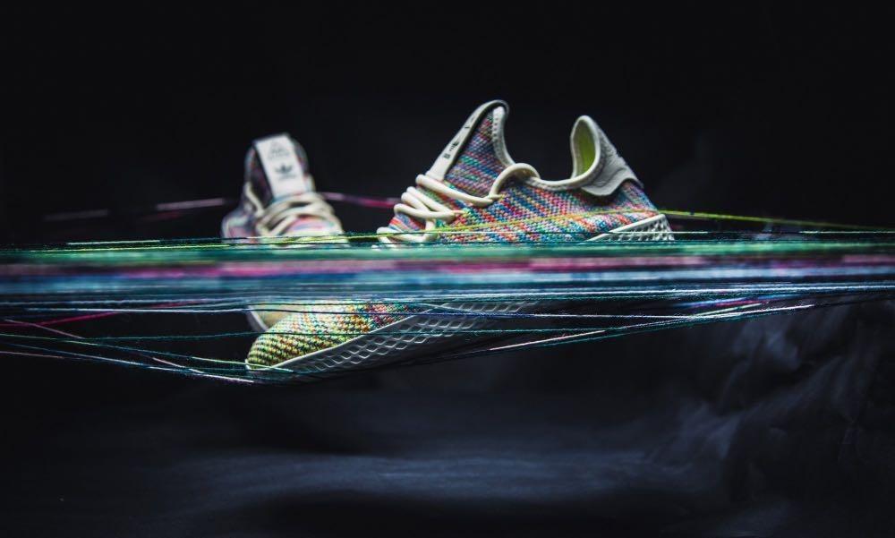 Adidas x pharrell williams tennis hu primeknit multicolor clearance