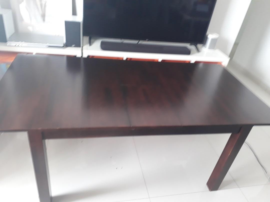 Picket & Rail expandable solid wood dining table and chairs, Furniture