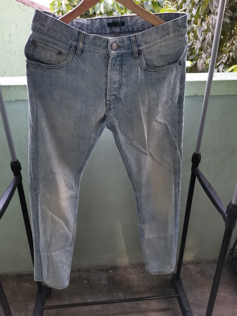 Prada denim pants size 33-34, Men's Fashion, Bottoms, Jeans on Carousell