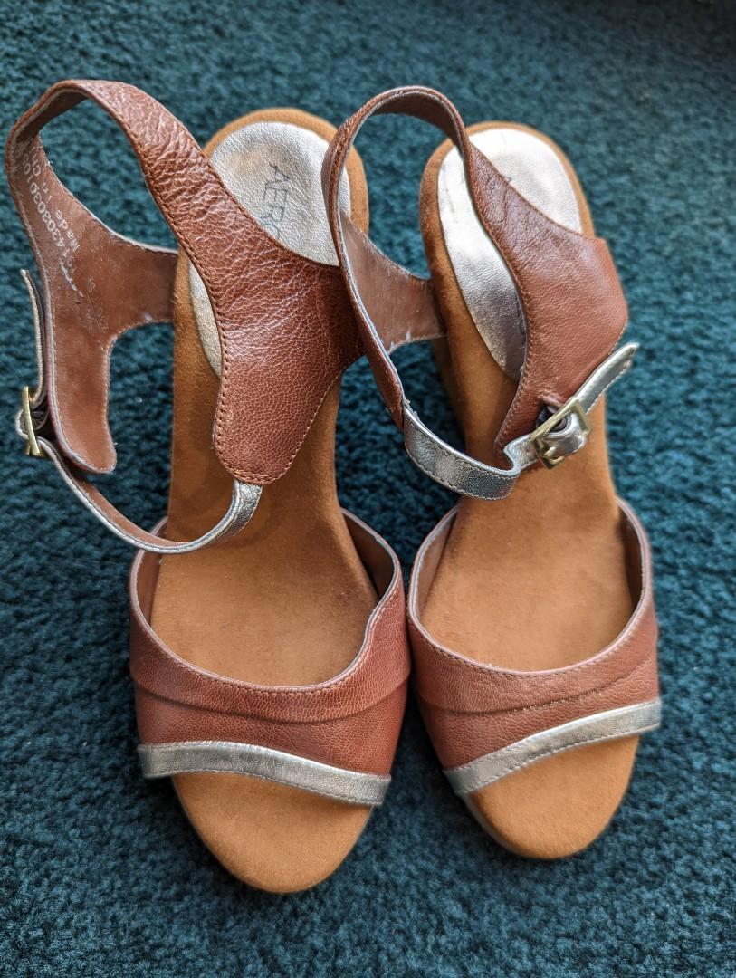 Aerosoles Womens Lenox Block Heel Dress Sandals Size 9.5 - Walmart.com