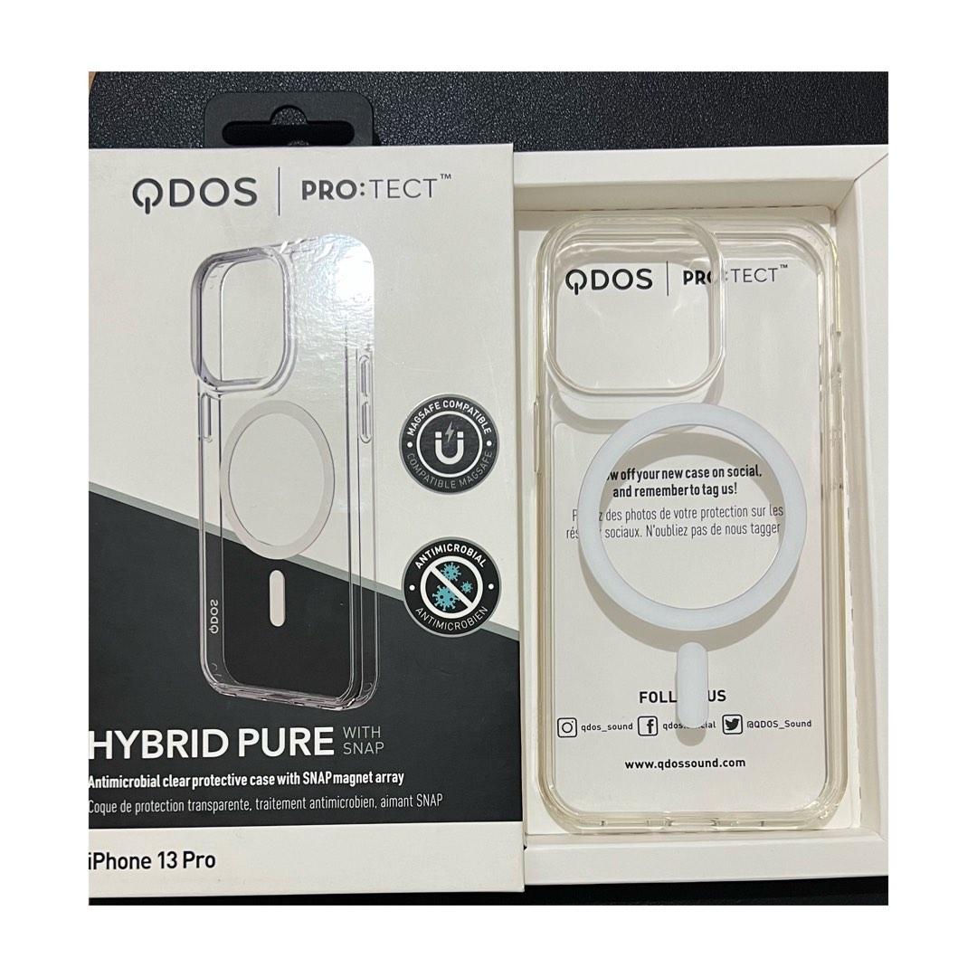 Qdos Hybrid Pure with Snap Case for iPhone 13 Pro, Mobile Phones