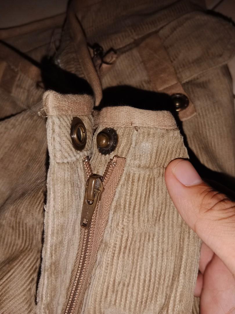 Quechua by Decathlon Vintage Cargo Corduroy Pants, Women's Fashion