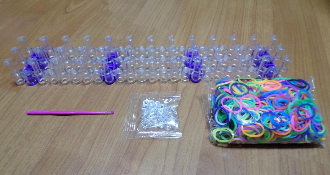 Rainbow loom 3 row bracelet sale