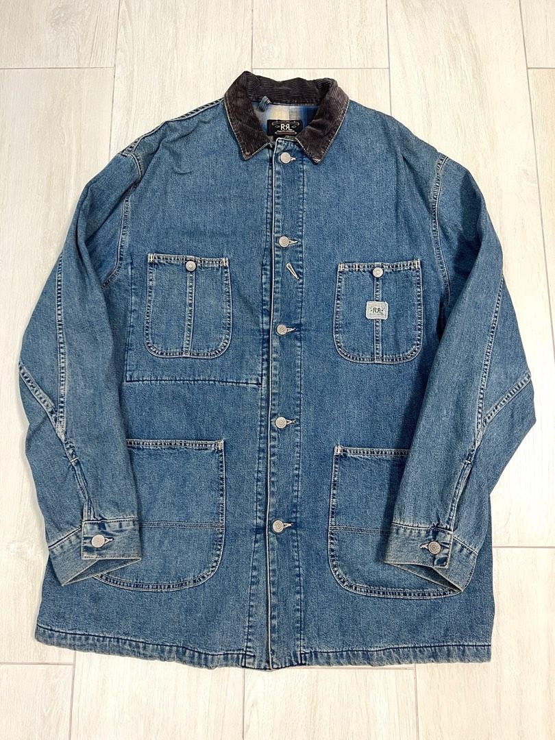 RRL denim coverall jacket, 男裝, 外套及戶外衣服- Carousell