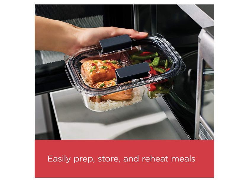 Rubbermaid 5Piece Brilliance Food Storage Containers for Meal Prep