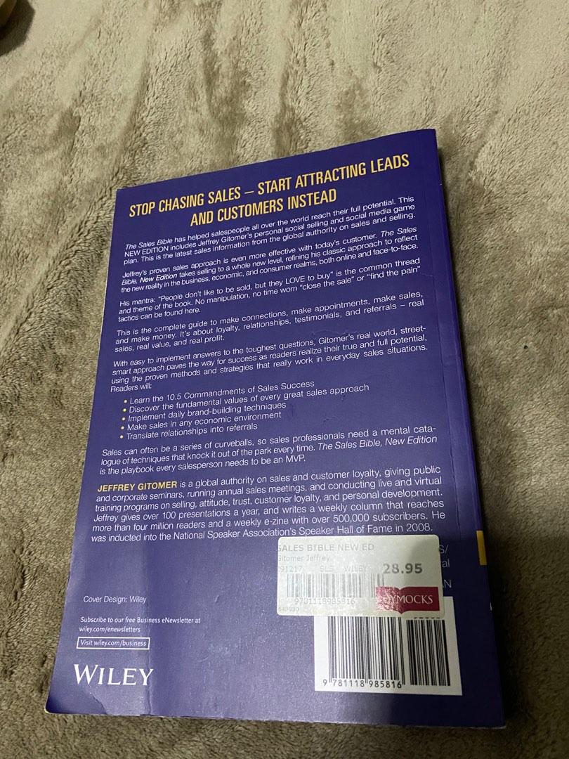 Sales Bible by Jeffrey Gitomer, Hobbies & Toys, Books & Magazines