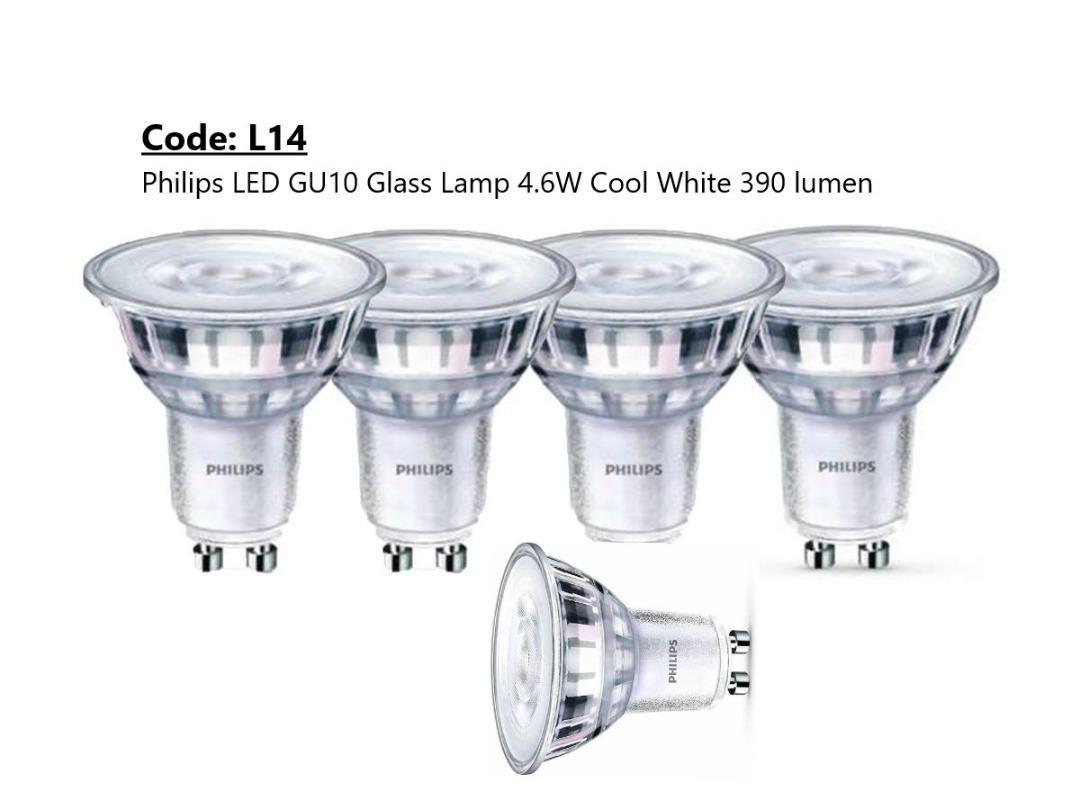 Test Philips LED GU10 4,6W 390 lumens Cool white (Blister 2 spots