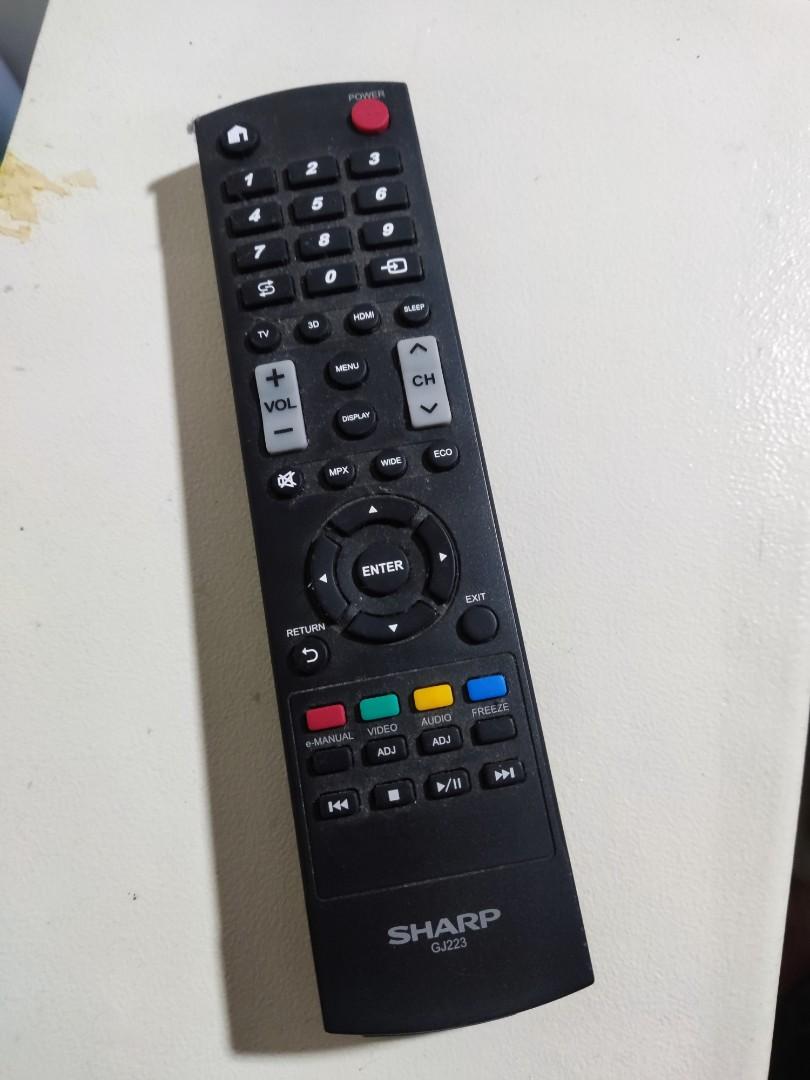 Sharp TV remote, TV & Home Appliances, TV & Entertainment, TV Parts