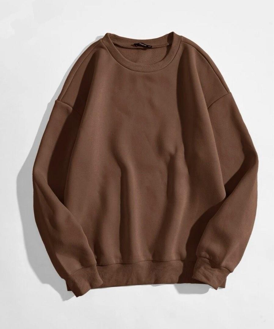 shein brown pullover, Women's Fashion 