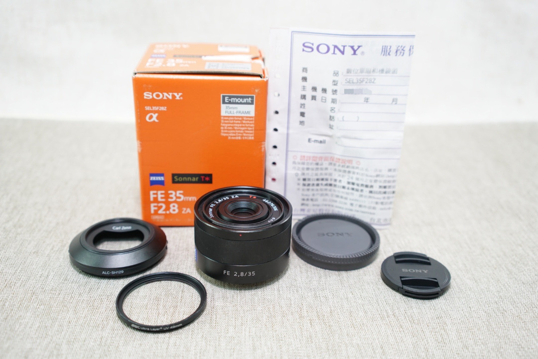 Sony Sonnar T* FE 35mm F2.8 ZA 廣角定焦鏡頭E接環SEL35F28Z