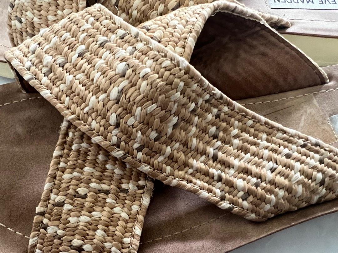 Steve Madden Secco Slides Rattan EU 40/ 9 (Category: Flats & Sandals) located in Makati City. Submitted by PrelovedBySandy (Listing ID 1186354018, Image 2). Description: RFS Need funds for school. Original Price: 1,799 No return no exchage. SF shouldered by buyer. GCash Only. Happy Shopping ❤️❤️❤️ Thank you!.