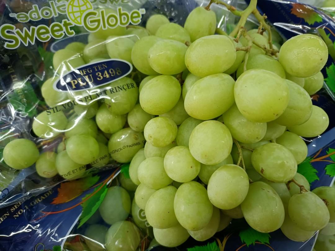 Sweet Globe Green grapes, Food & Drinks, Fresh Produce on Carousell